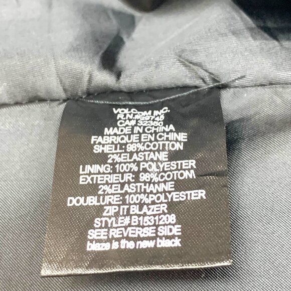 Volcom Rip It Paisley Thin Wale Corduroy Tailored Blazer - Picture 5 of 13